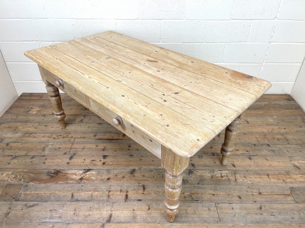 Victorian Pine Farmhouse Kitchen Table View V