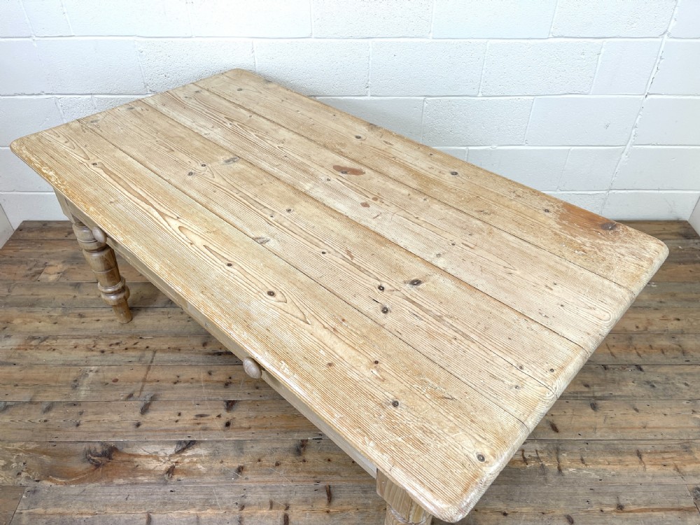 Victorian Pine Farmhouse Kitchen Table View VI