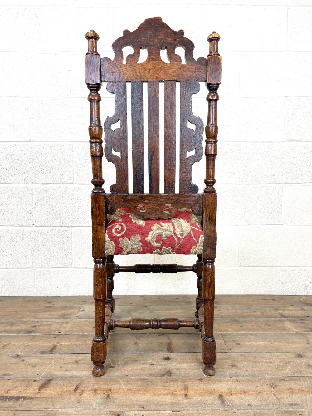 Set of Four Victorian Carved Oak Dining Chairs View X