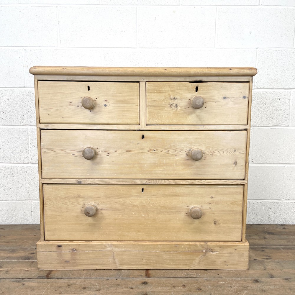 Rustic Antique Pine Chest of Drawers