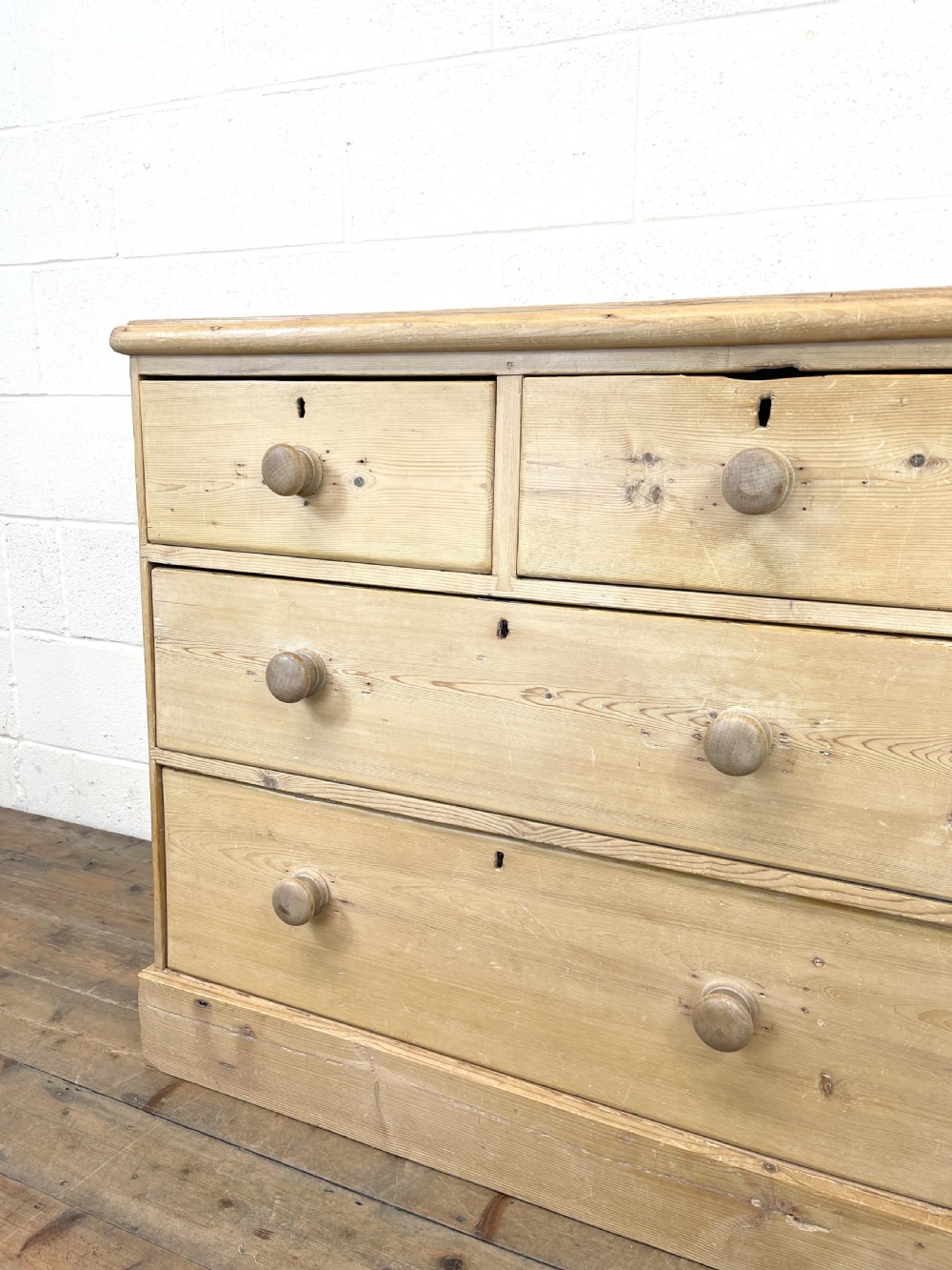 Rustic Antique Pine Chest of Drawers View IV