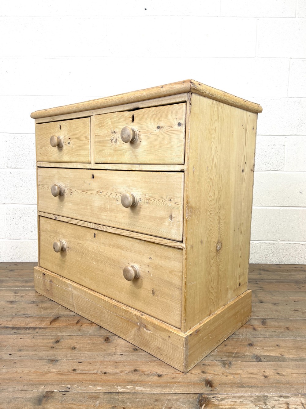 Rustic Antique Pine Chest of Drawers View VI