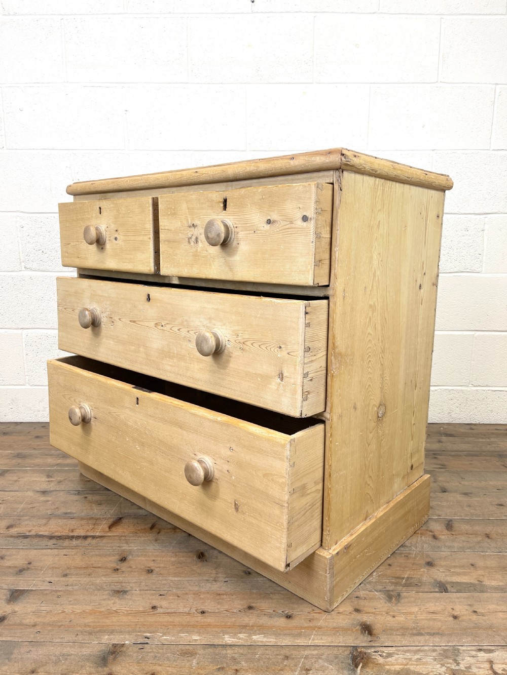 Rustic Antique Pine Chest of Drawers View VII