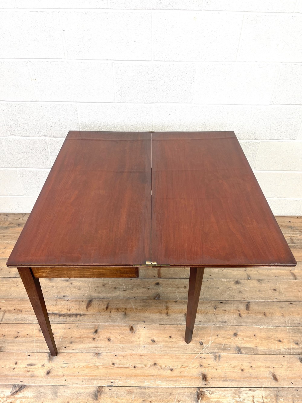 19th Century Mahogany Fold Over Tea Table View X