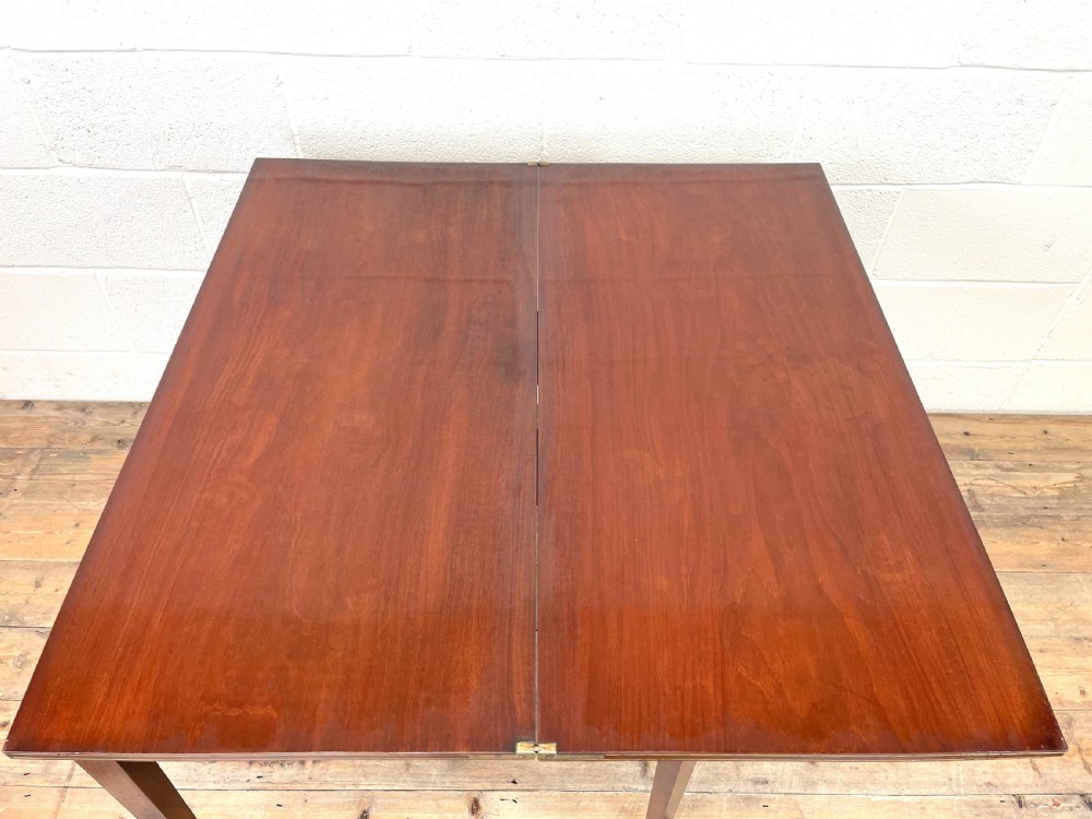 19th Century Mahogany Fold Over Tea Table View XI