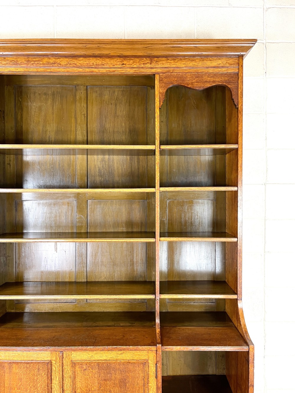 Large 19th Century Antique Oak Bookcase View VI