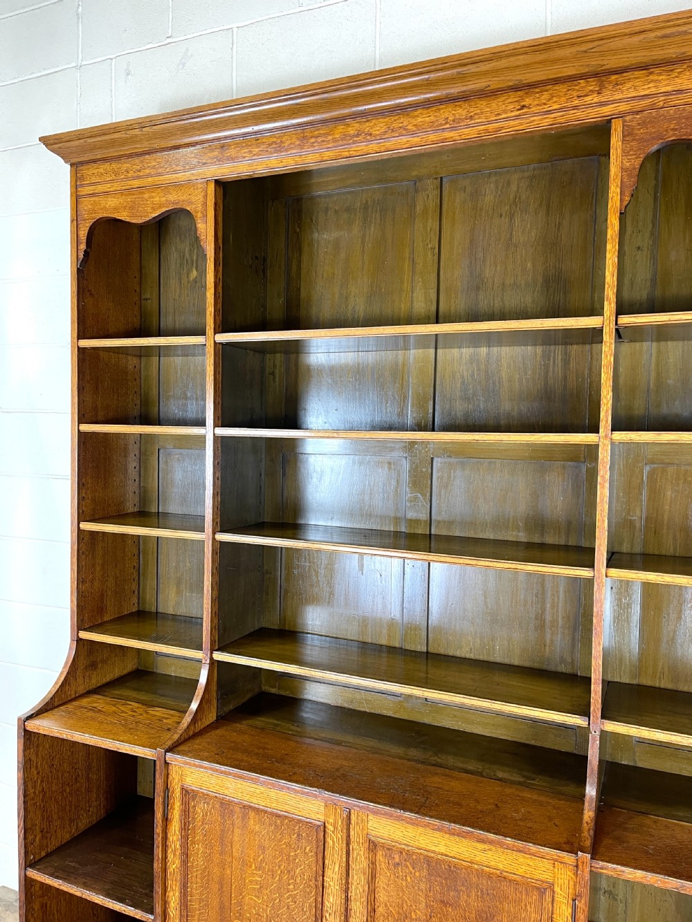 Large 19th Century Antique Oak Bookcase View VII