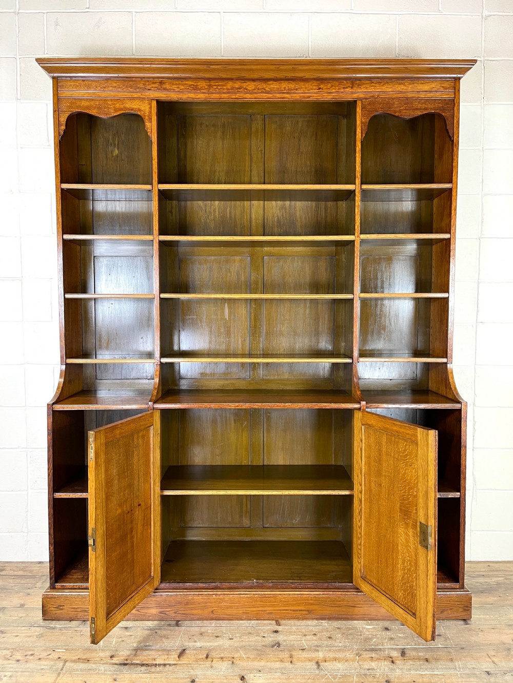 Large 19th Century Antique Oak Bookcase View VIII