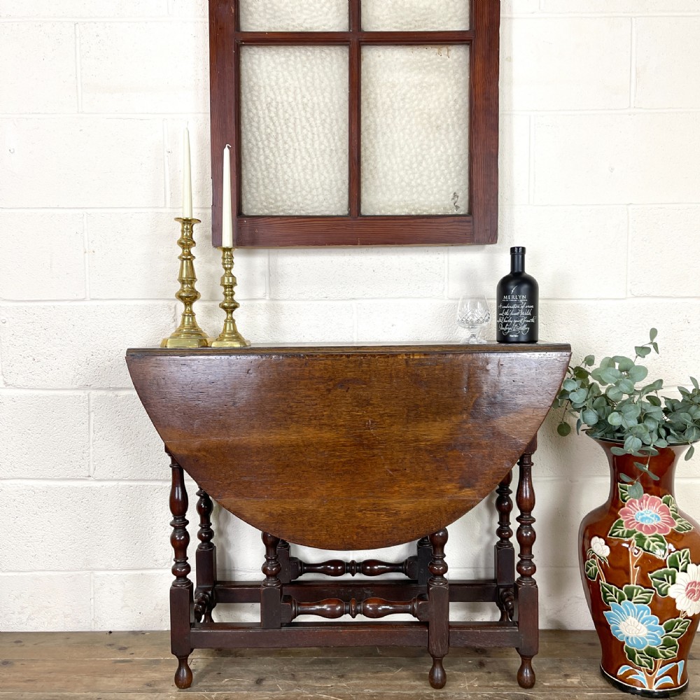 19th Century Antique Oak Gate Leg Table View II