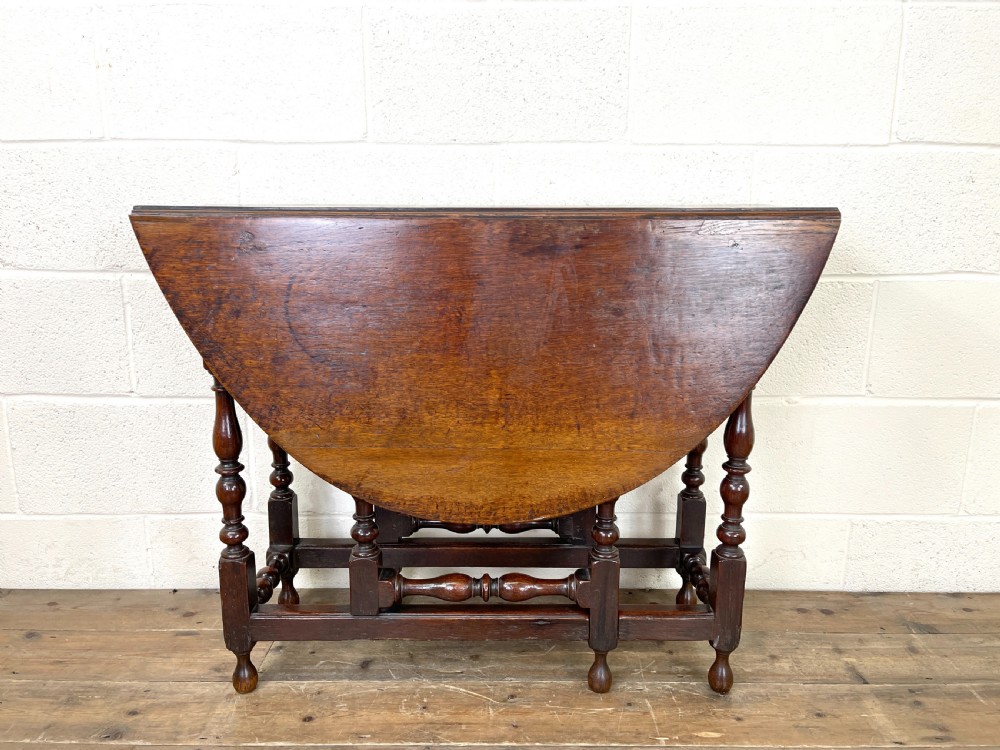 19th Century Antique Oak Gate Leg Table View III