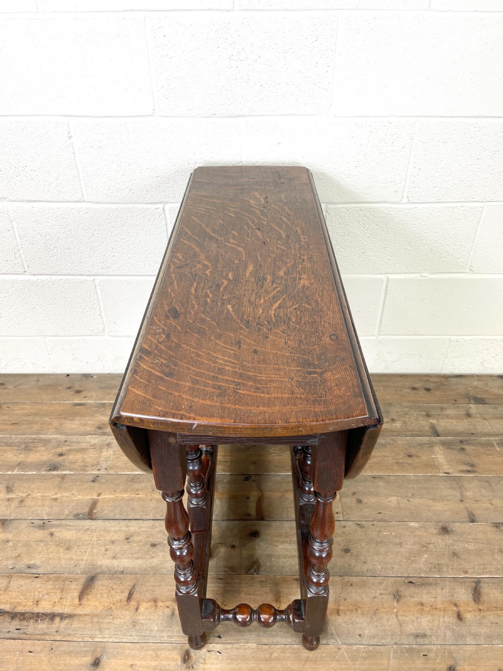 19th Century Antique Oak Gate Leg Table View VI