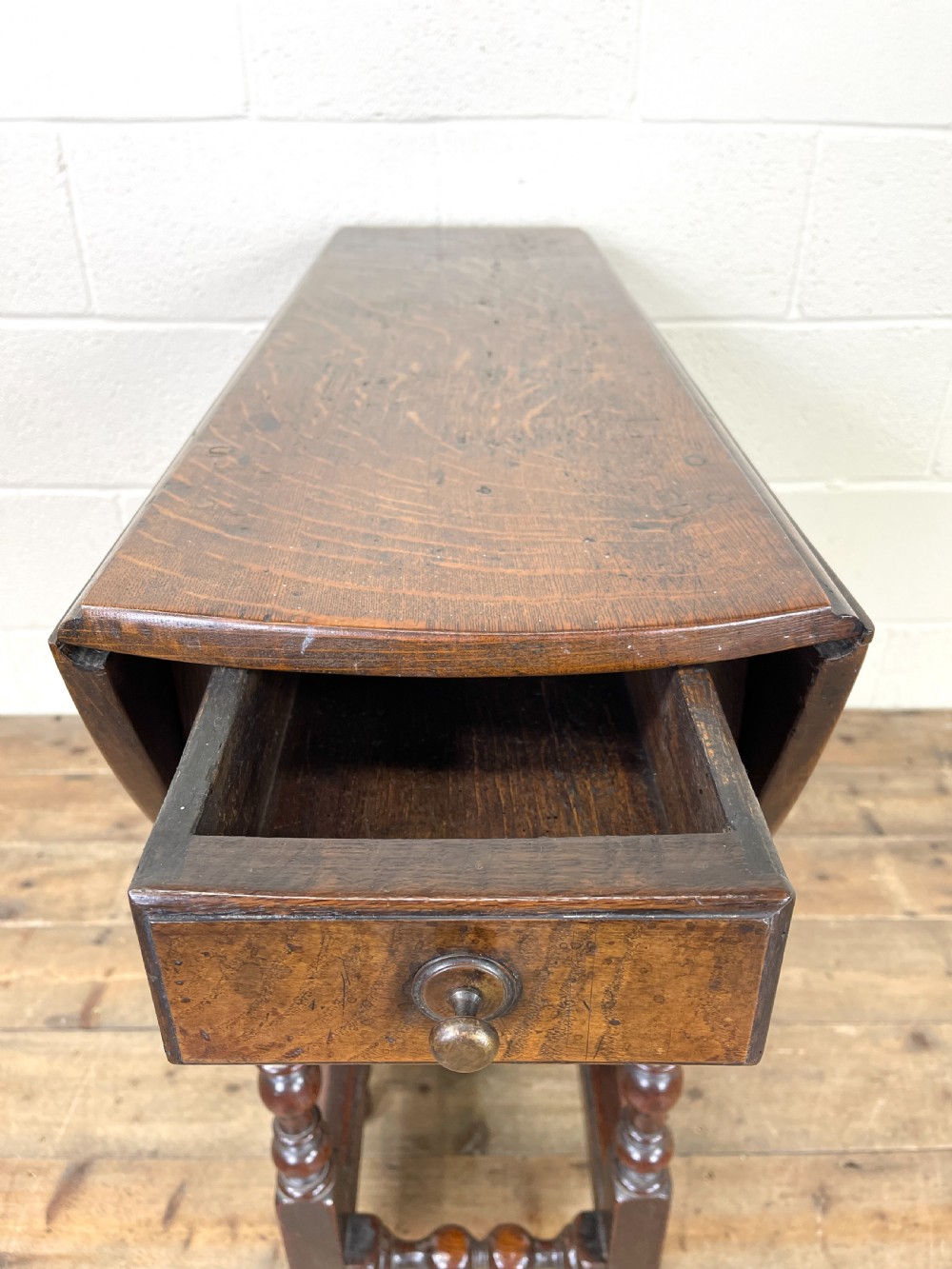 19th Century Antique Oak Gate Leg Table View VII