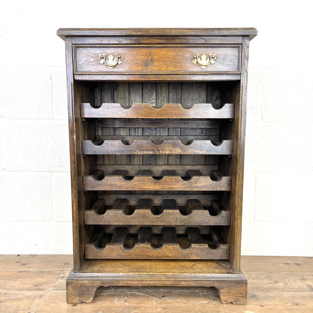 Early 20th Century Antique Oak Wine Rack