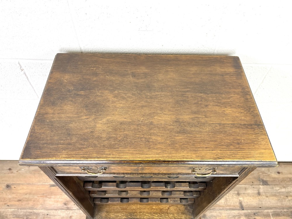 Early 20th Century Antique Oak Wine Rack View III