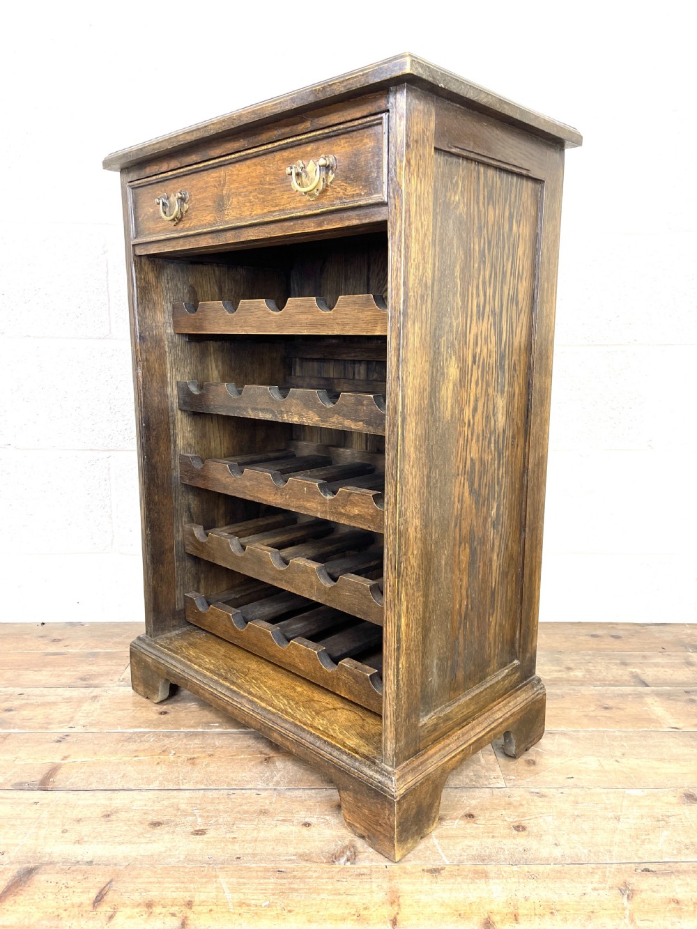 Early 20th Century Antique Oak Wine Rack View IV