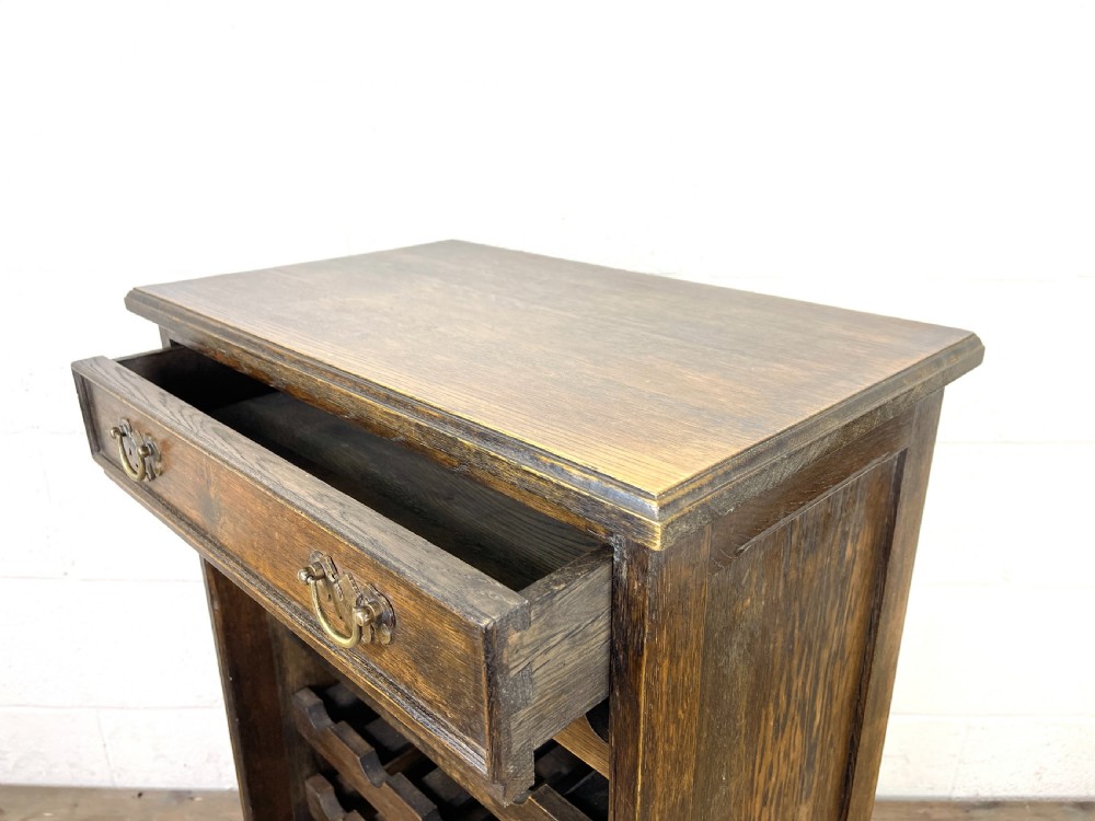 Early 20th Century Antique Oak Wine Rack View VI