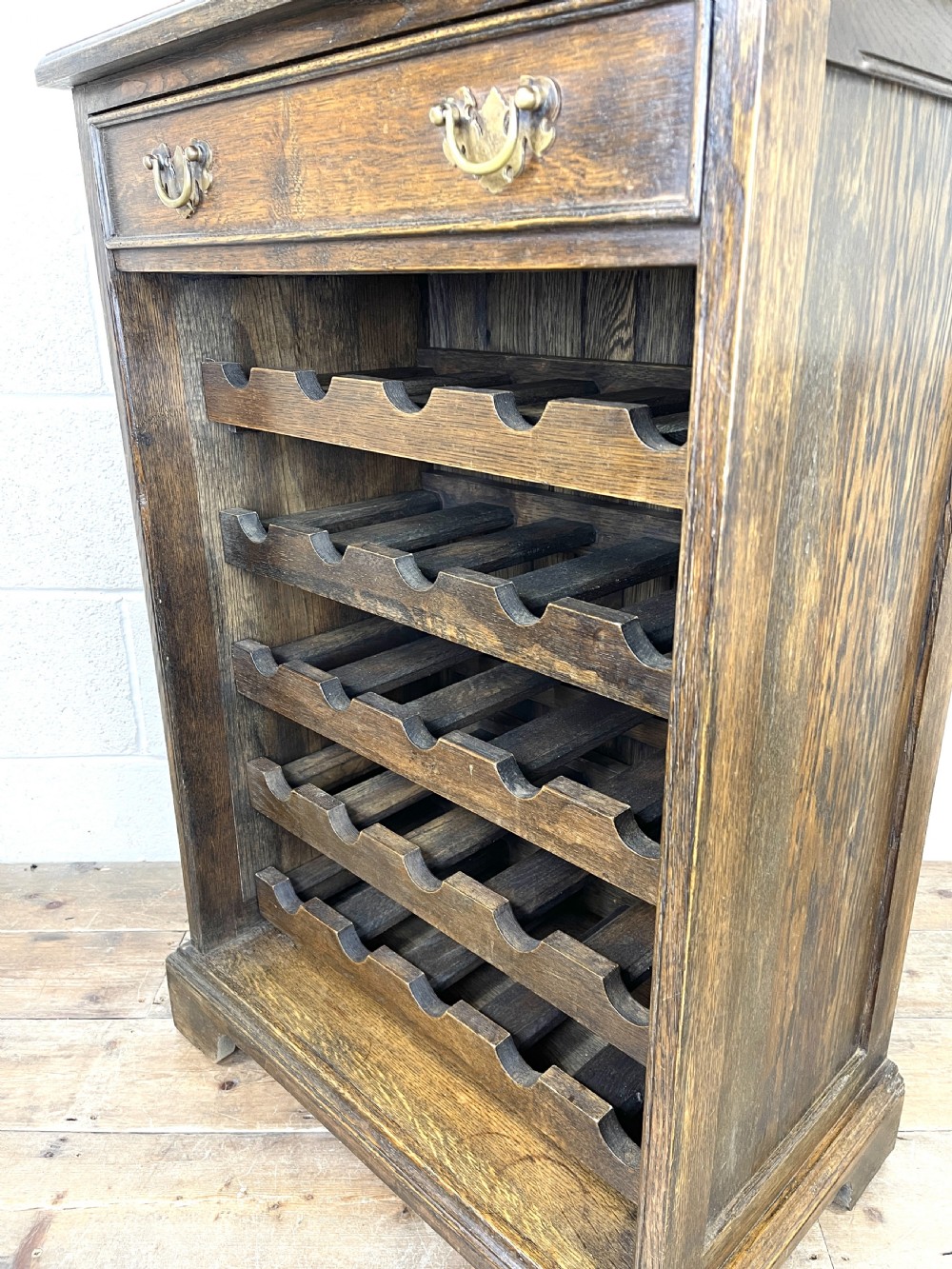 Early 20th Century Antique Oak Wine Rack View VII