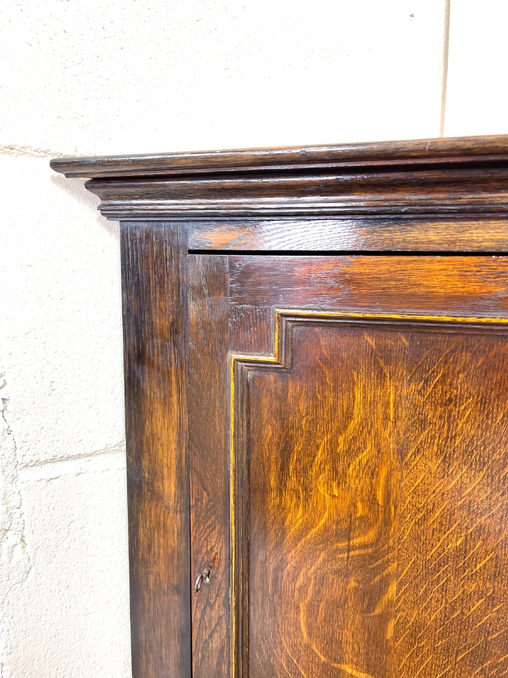 Small Antique Oak Corner Cupboard  View II