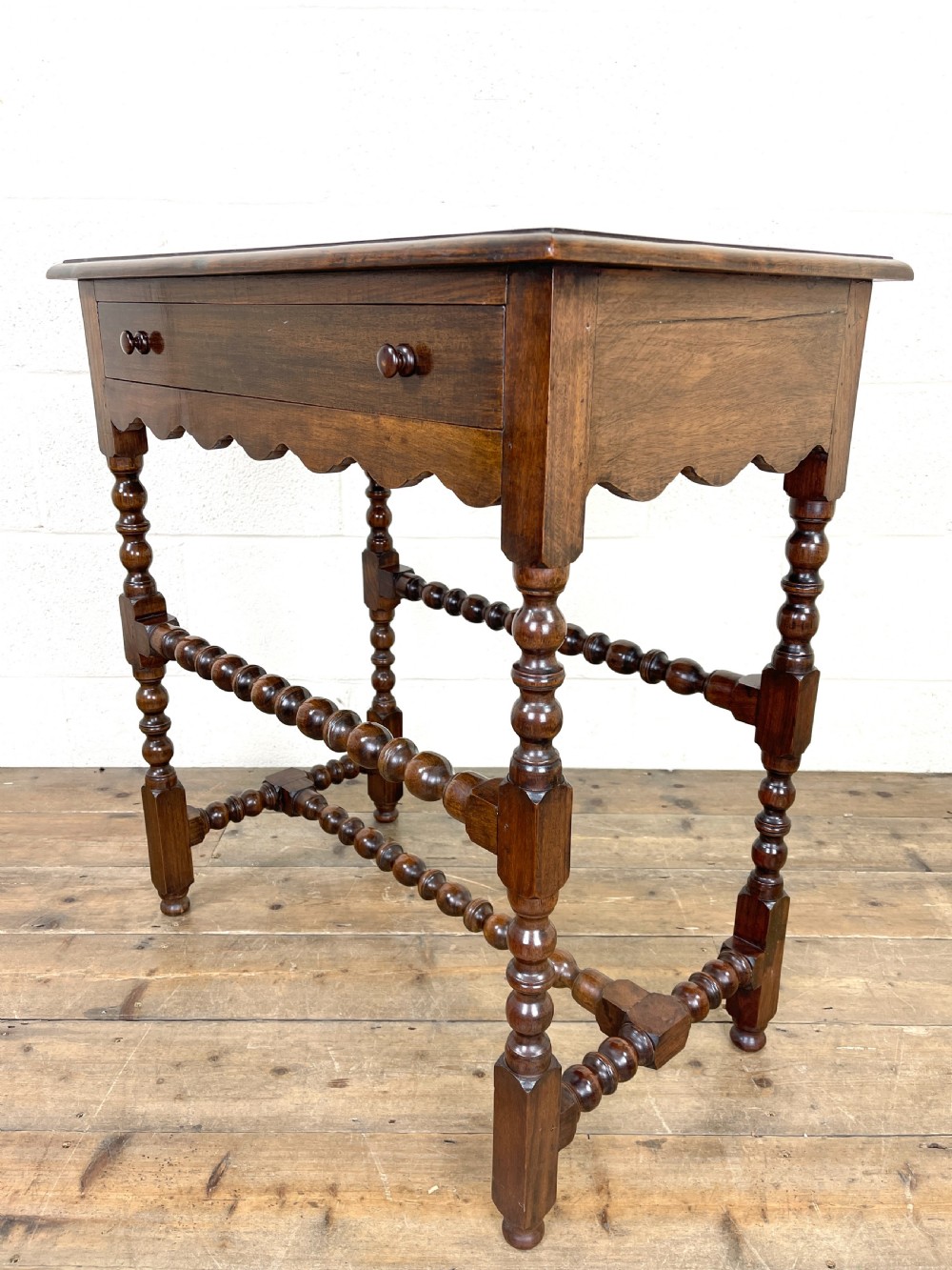 Small Vintage Mahogany Side Table  View VI