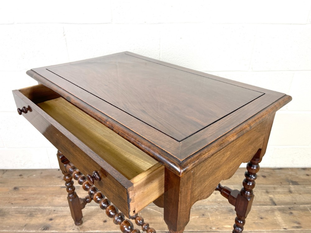 Small Vintage Mahogany Side Table  View VII