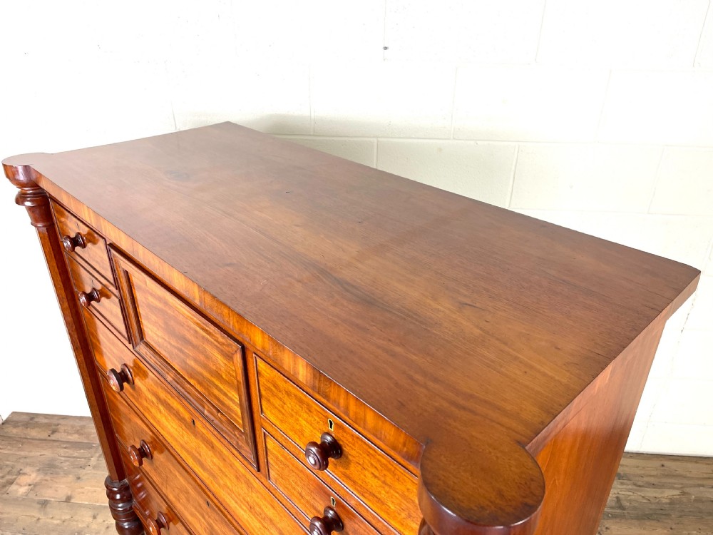 Large Victorian Mahogany Chest of Drawers View VII