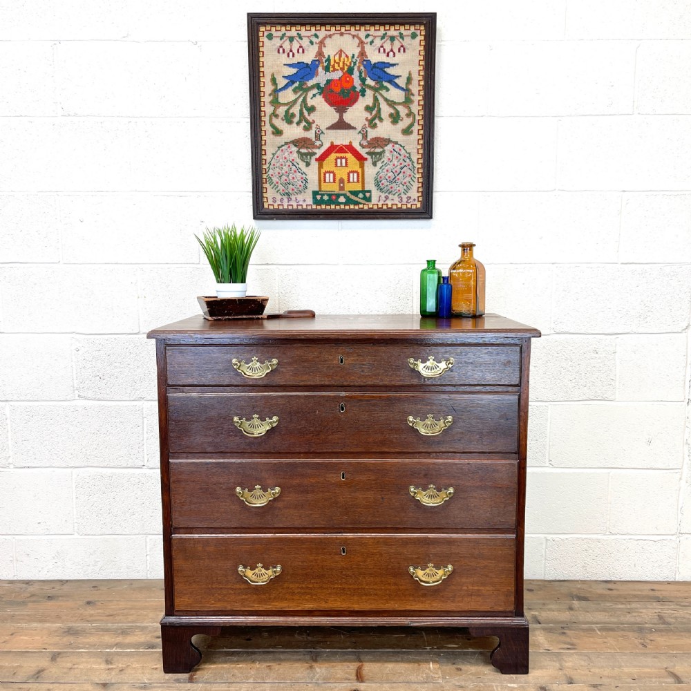 19th Century Antique Oak Chest of Drawers View II