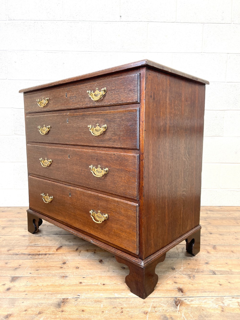 19th Century Antique Oak Chest of Drawers View VI