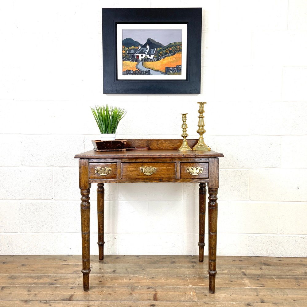19th Century Antique Oak Side Table View II