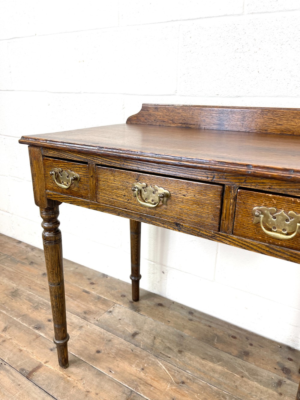 19th Century Antique Oak Side Table View V