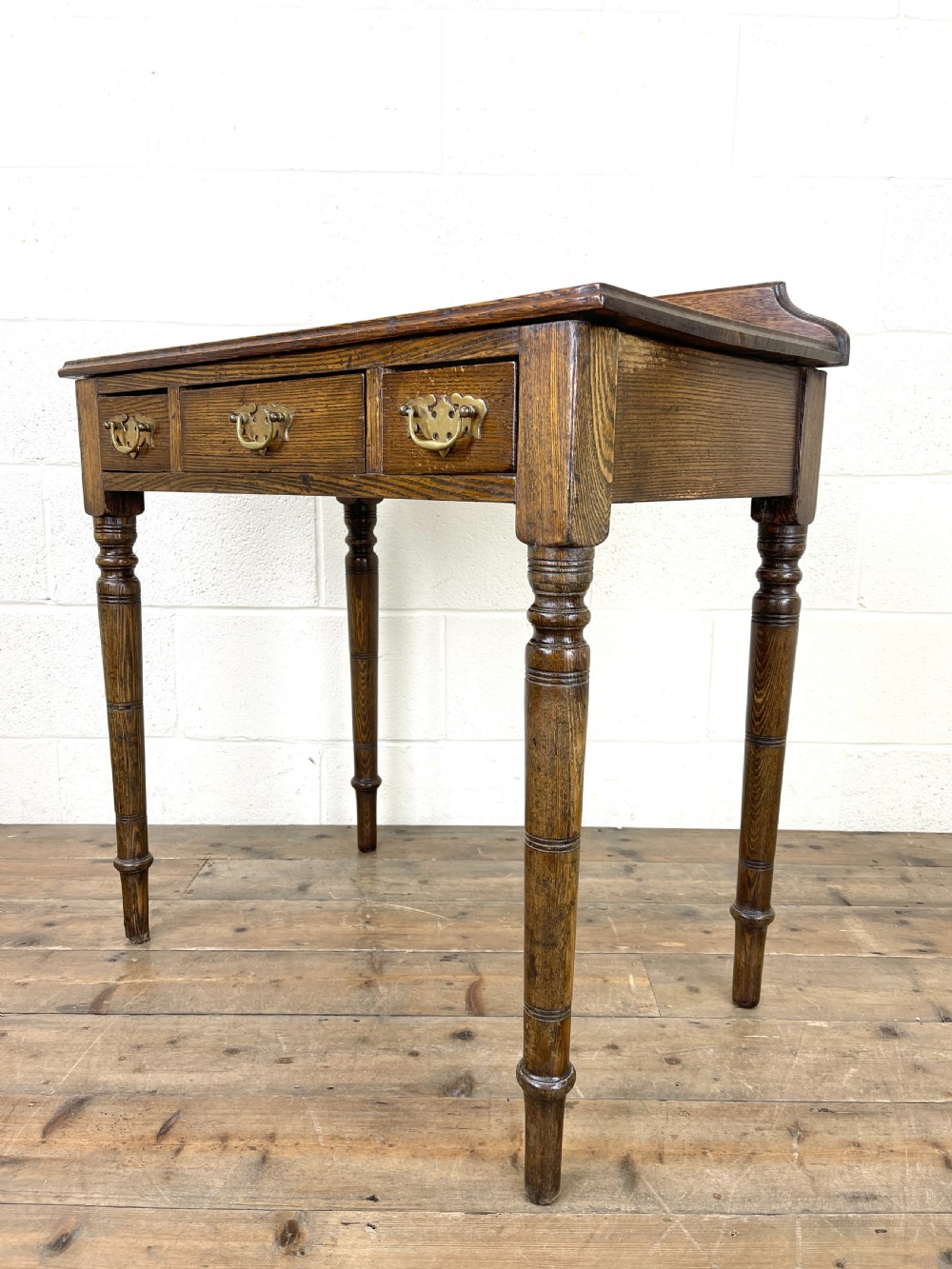 19th Century Antique Oak Side Table View VI
