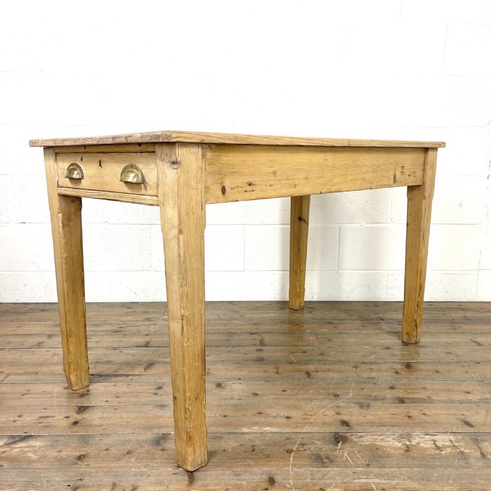Antique Rustic Pine Farmhouse Kitchen Table