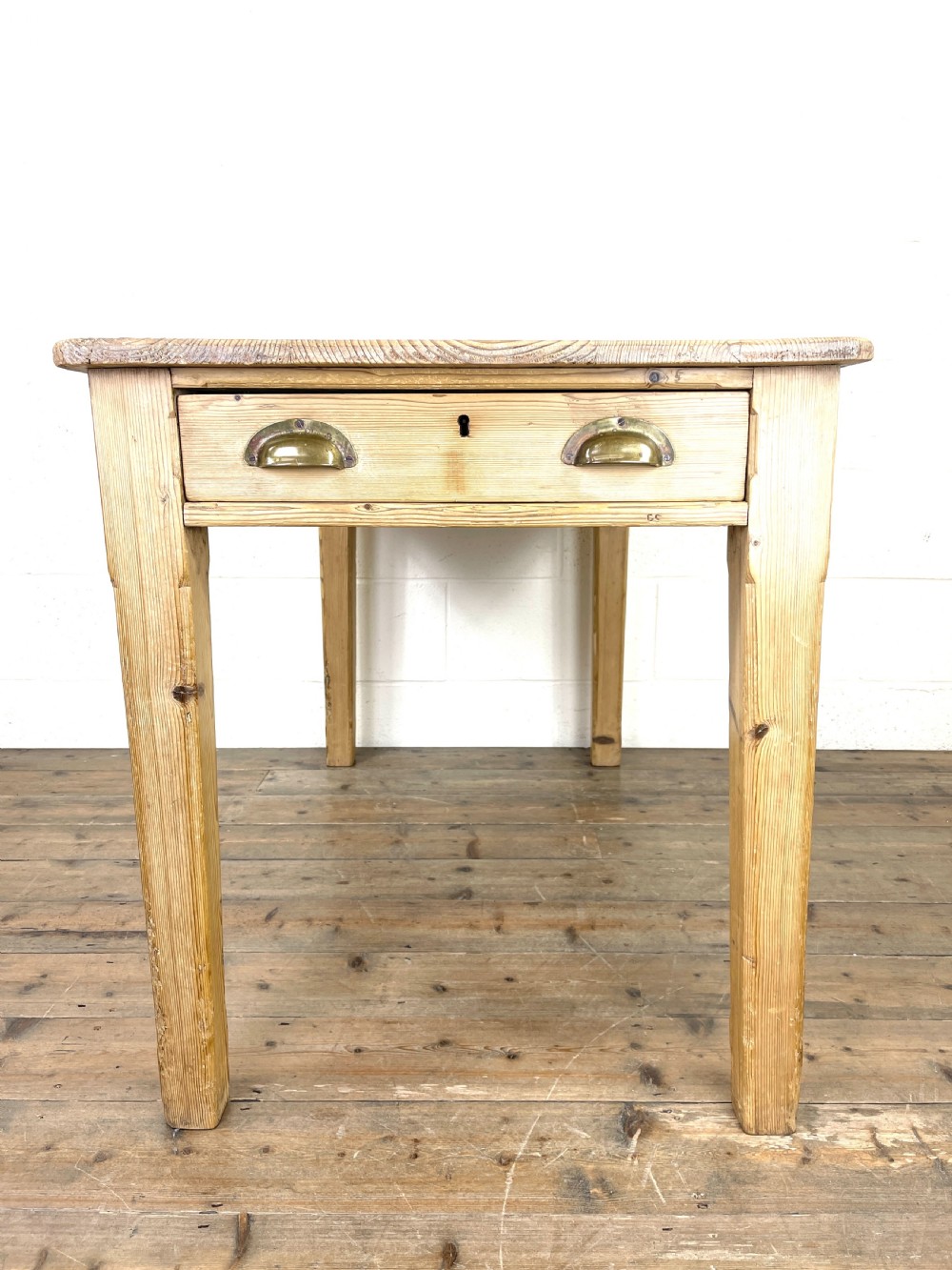 Antique Rustic Pine Farmhouse Kitchen Table View VIII