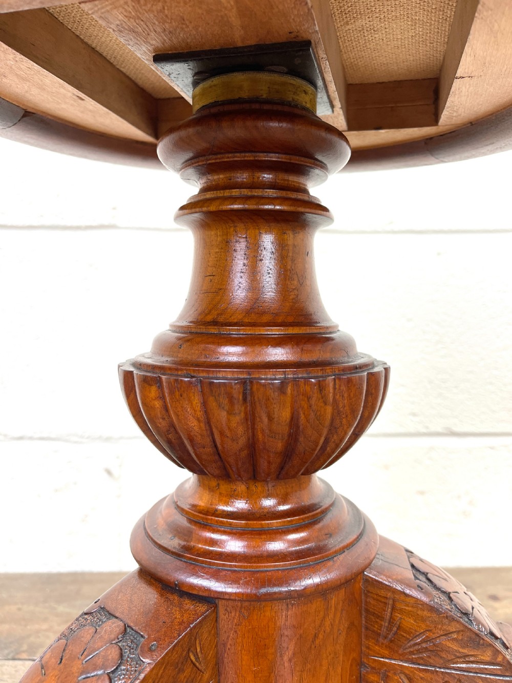 Antique Rise and Fall Piano Stool View VI
