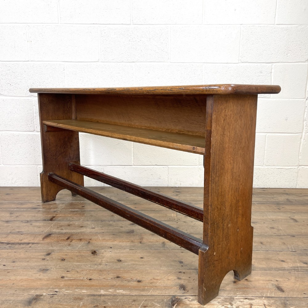 Antique Oak and Pine Porch Bench