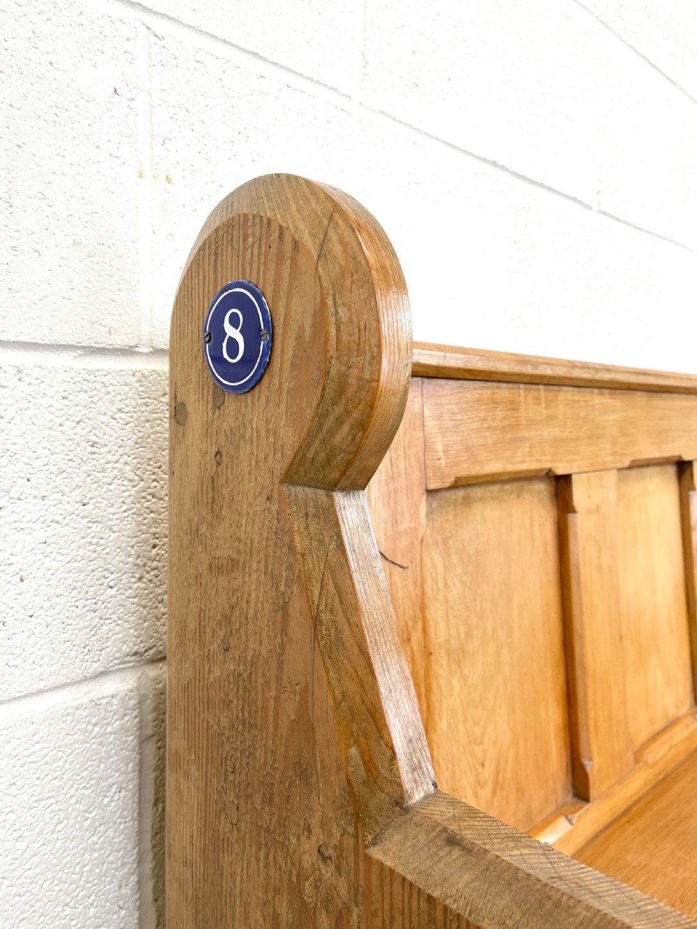 Rustic Antique Pine Pew View VII