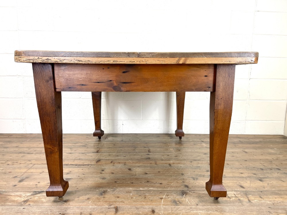Victorian Pine Kitchen Table View IX