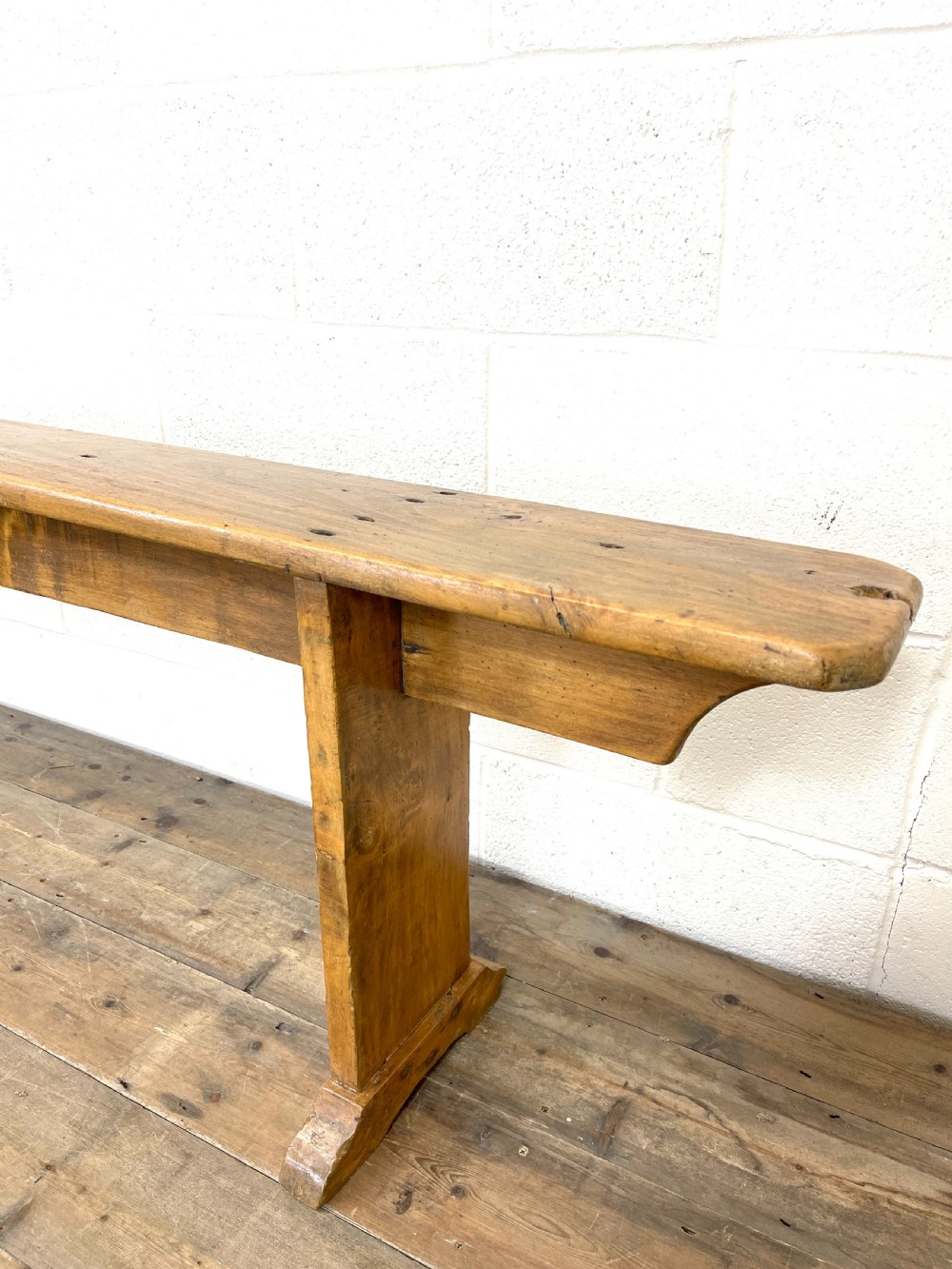 Long Antique Pine Bench View VII