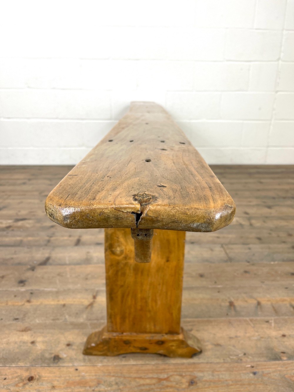 Long Antique Pine Bench View IX