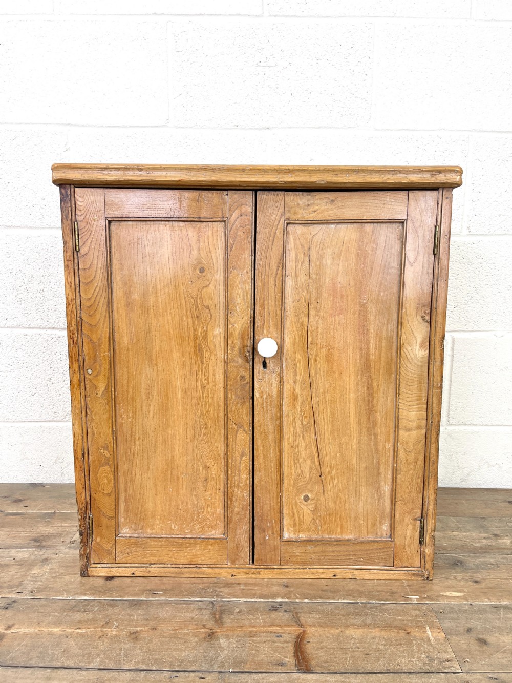 Small Rustic Antique Pine Cupboard View II