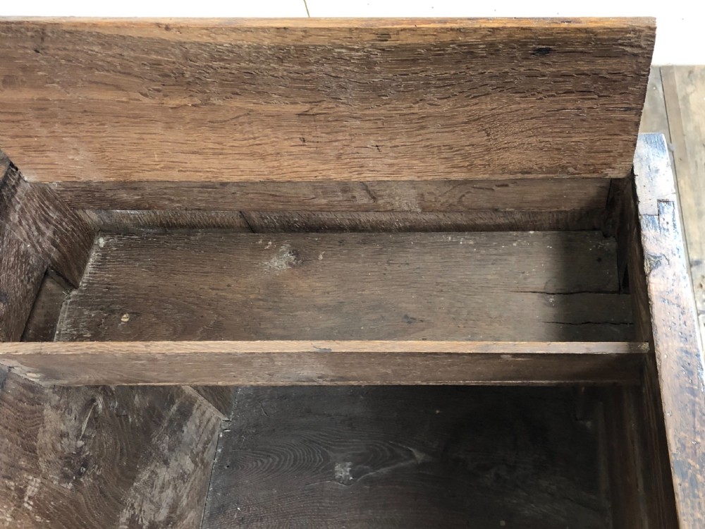 Antique 18th Century Welsh oak mule chest View III