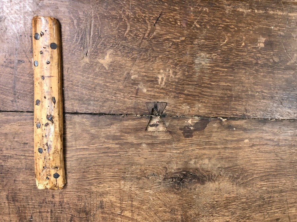 Antique 18th Century Welsh oak mule chest View VI