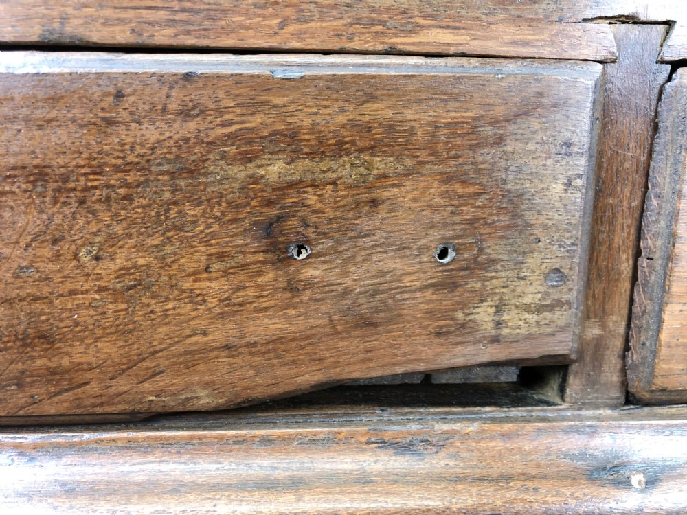 Antique 18th Century Welsh oak mule chest View VII