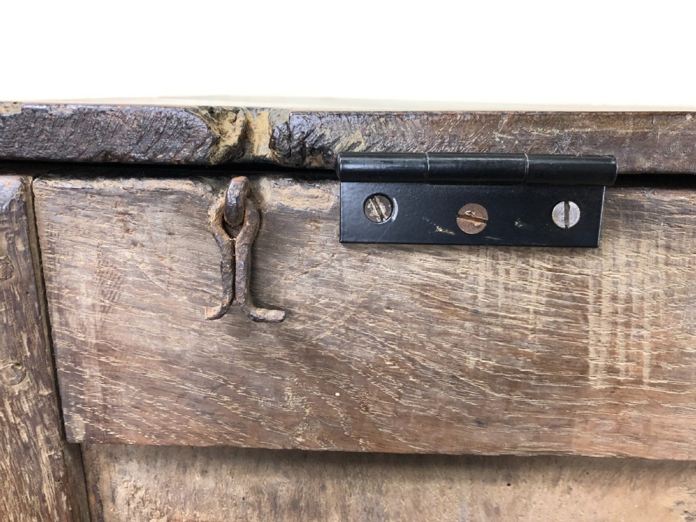 Antique 18th Century Welsh oak mule chest View XVI