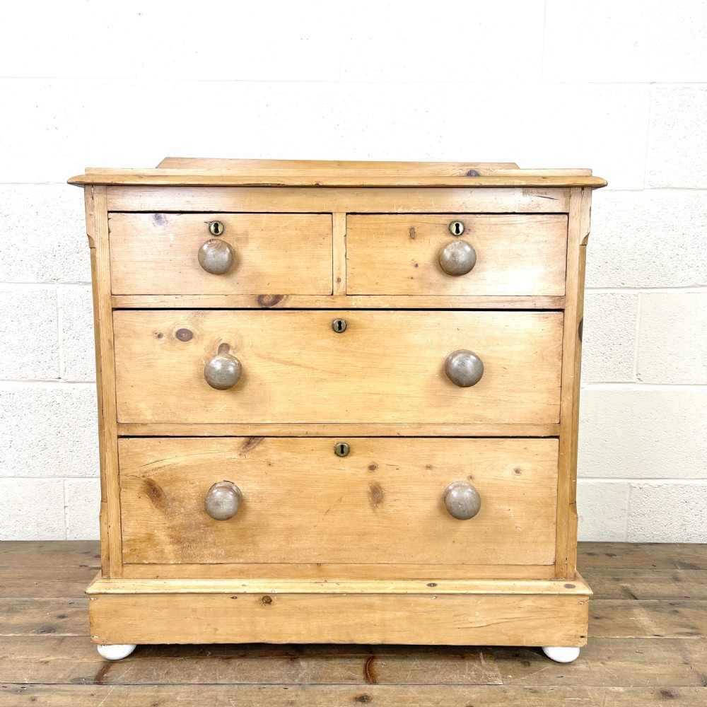 Small Antique Pine Chest of Drawers