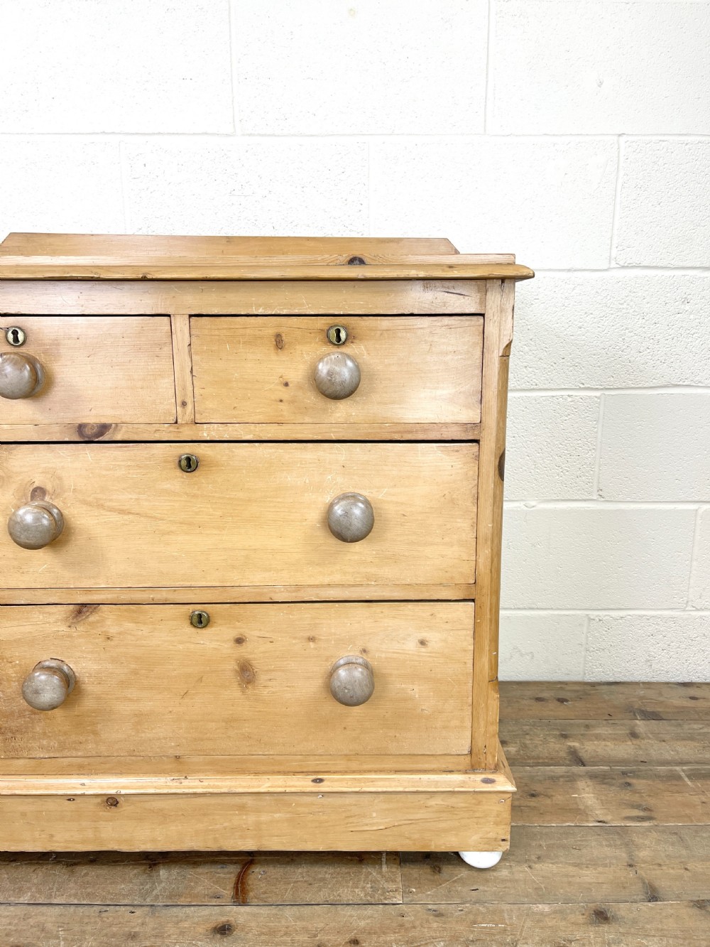 Small Antique Pine Chest of Drawers View IV