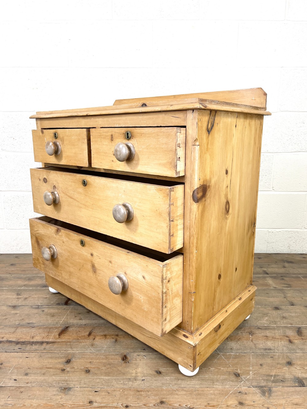 Small Antique Pine Chest of Drawers View IX