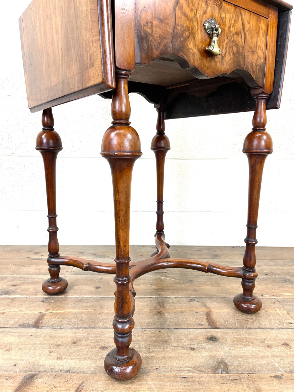 19th Century Walnut Drop Leaf Side Table View III