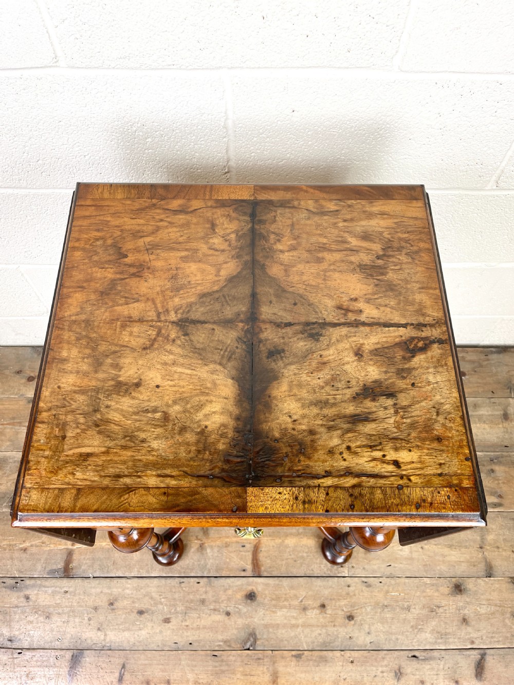 19th Century Walnut Drop Leaf Side Table View VI