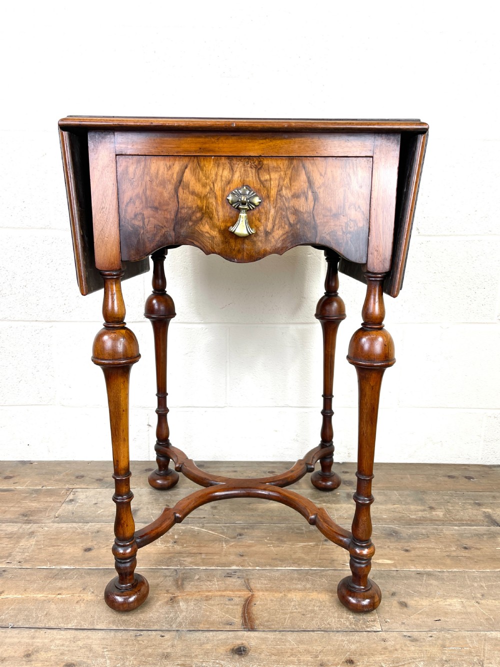 19th Century Walnut Drop Leaf Side Table View VII