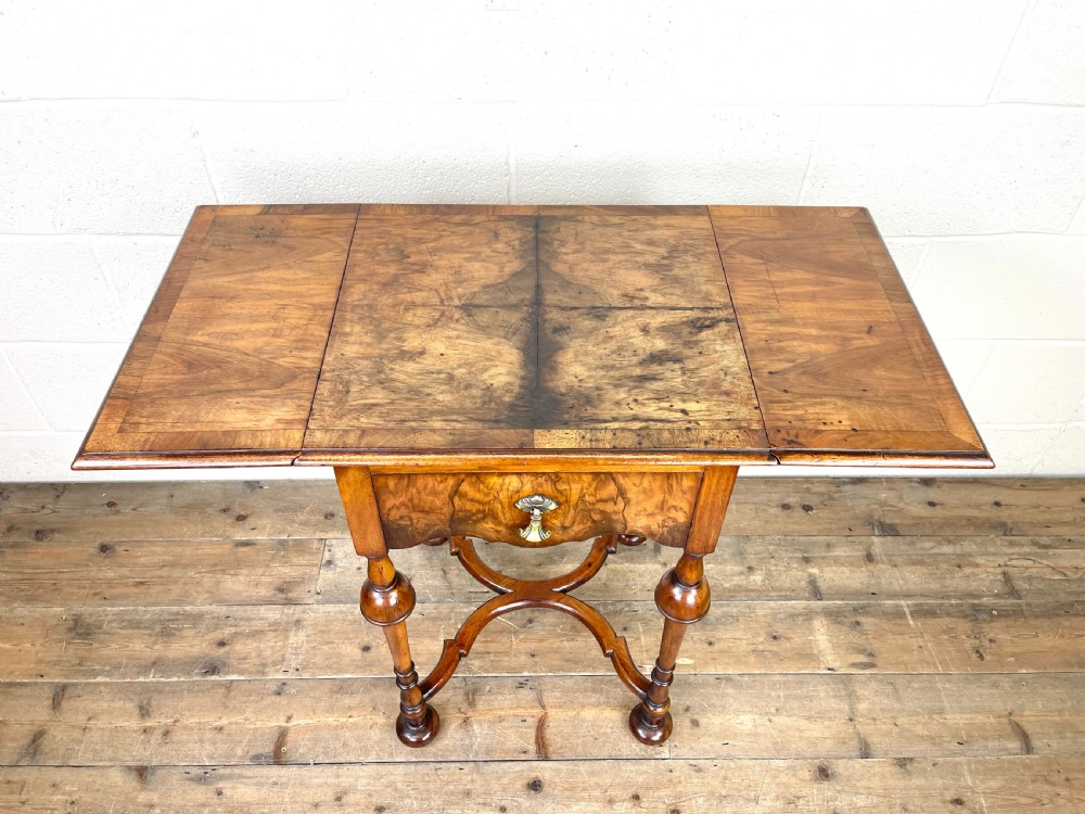 19th Century Walnut Drop Leaf Side Table View VIII